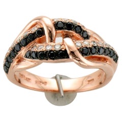Used Le Vian Black Diamond Ring in 14K Rose Gold