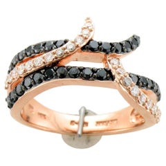 Le Vian Bague en or rose 14 carats avec diamant noir