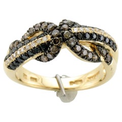 Used Levian Black Diamond Ring in 14K Yellow Gold