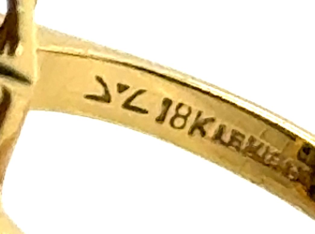 Levian Zafiro Azul Diamante Cocktail Anillo 2ct Oro Amarillo 18K 1