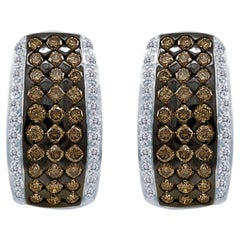 Le Vian Brown Diamond Earrings in 14k White Gold