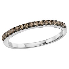 Le Vian Chocolatier Stackable Band 1 4 Cts Chocolate Diamond in 14K White Gold