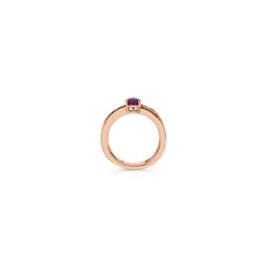 LeVian Creme Brulee Ring Amethyst Nude Diamonds 14K Strawberry Gold