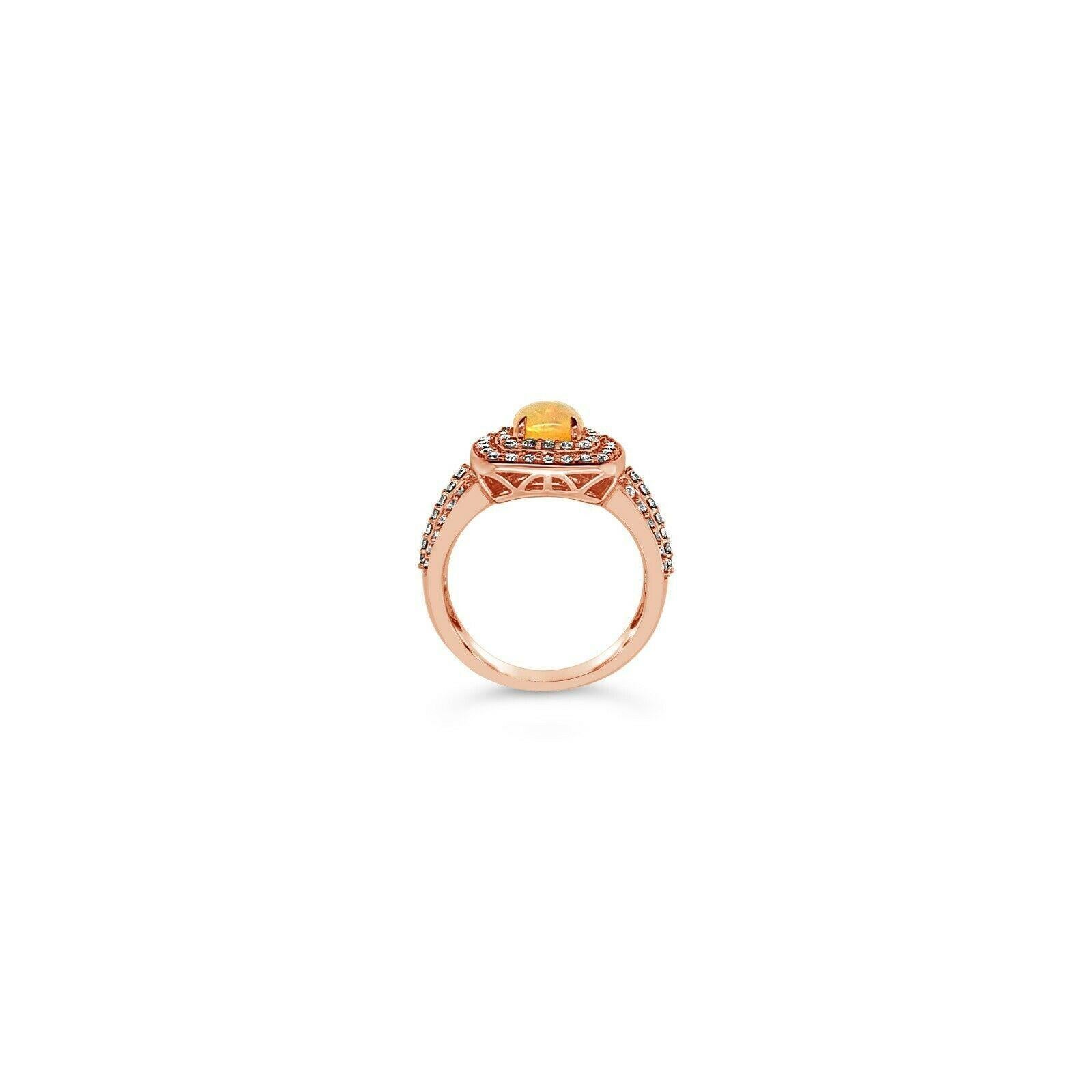 LeVian Creme Brulee® Ring Opal Nude Diamonds 14K Strawberry Gold®