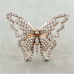 Levian Diamond Gold Butterfly Ring