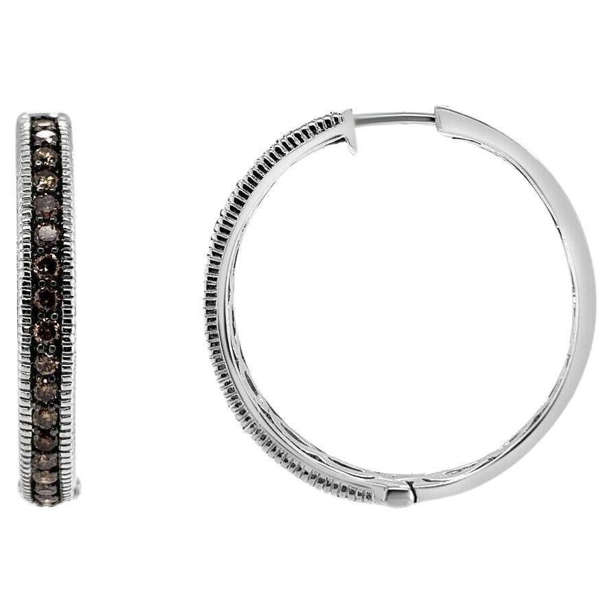 Le Vian Earrings Chocolate Diamonds 14K Vanilla Gold