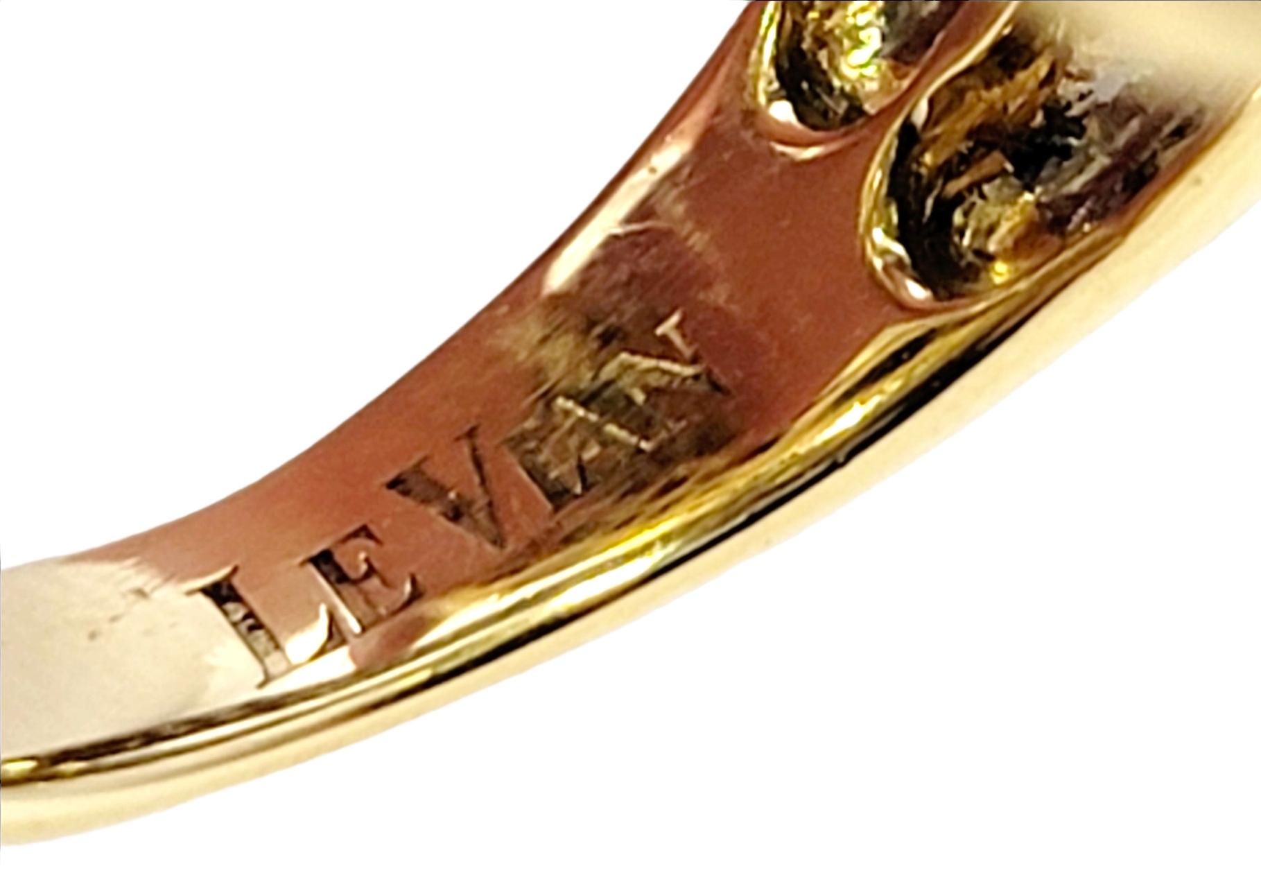 Le Vian Fancy Pave Diamond Snake Wrap Ring in Two Tone 14 Karat Gold For Sale 2