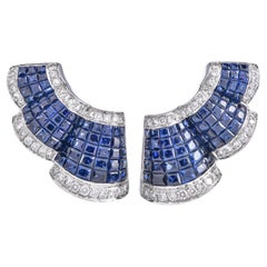 LEVIAN Mystery-Set sapphire Diamond Gold Earrings