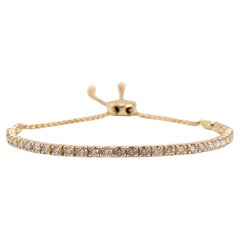 Levian Ombre 14K Yellow Gold 2.00ct Chocolate Diamond Bolo Tennis Bracelet