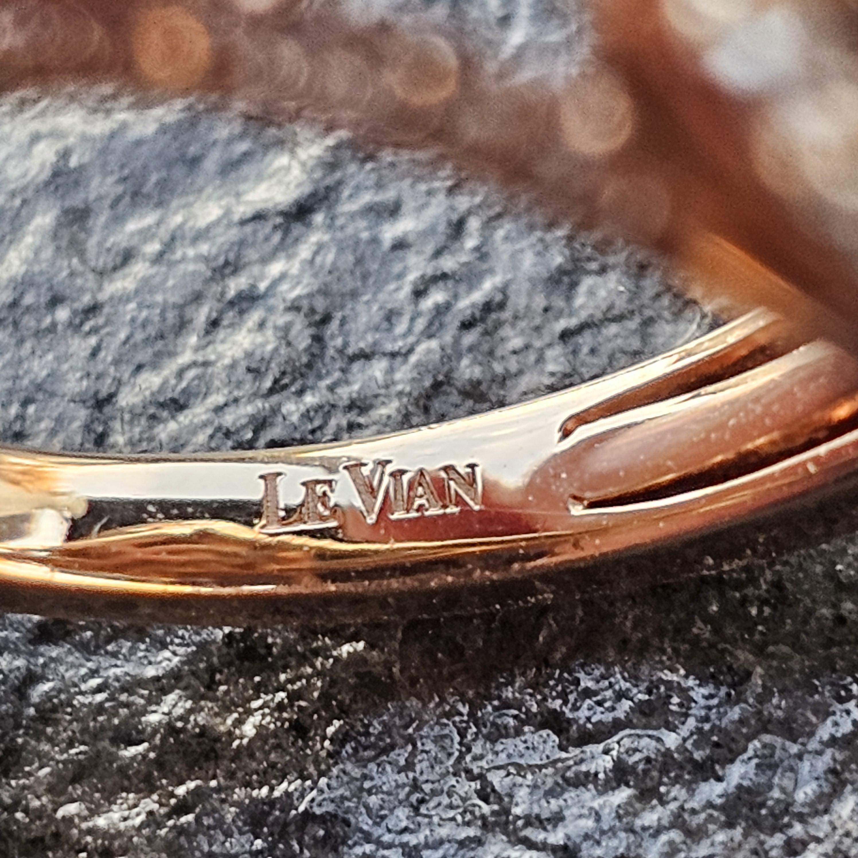 Levian Opal Diamond Double Halo Ring 14k Rose Gold 6.9g sz 7 en vente 3