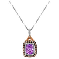 Levian Pendentif en or 14 carats multicolore avec améthyste violette et diamants