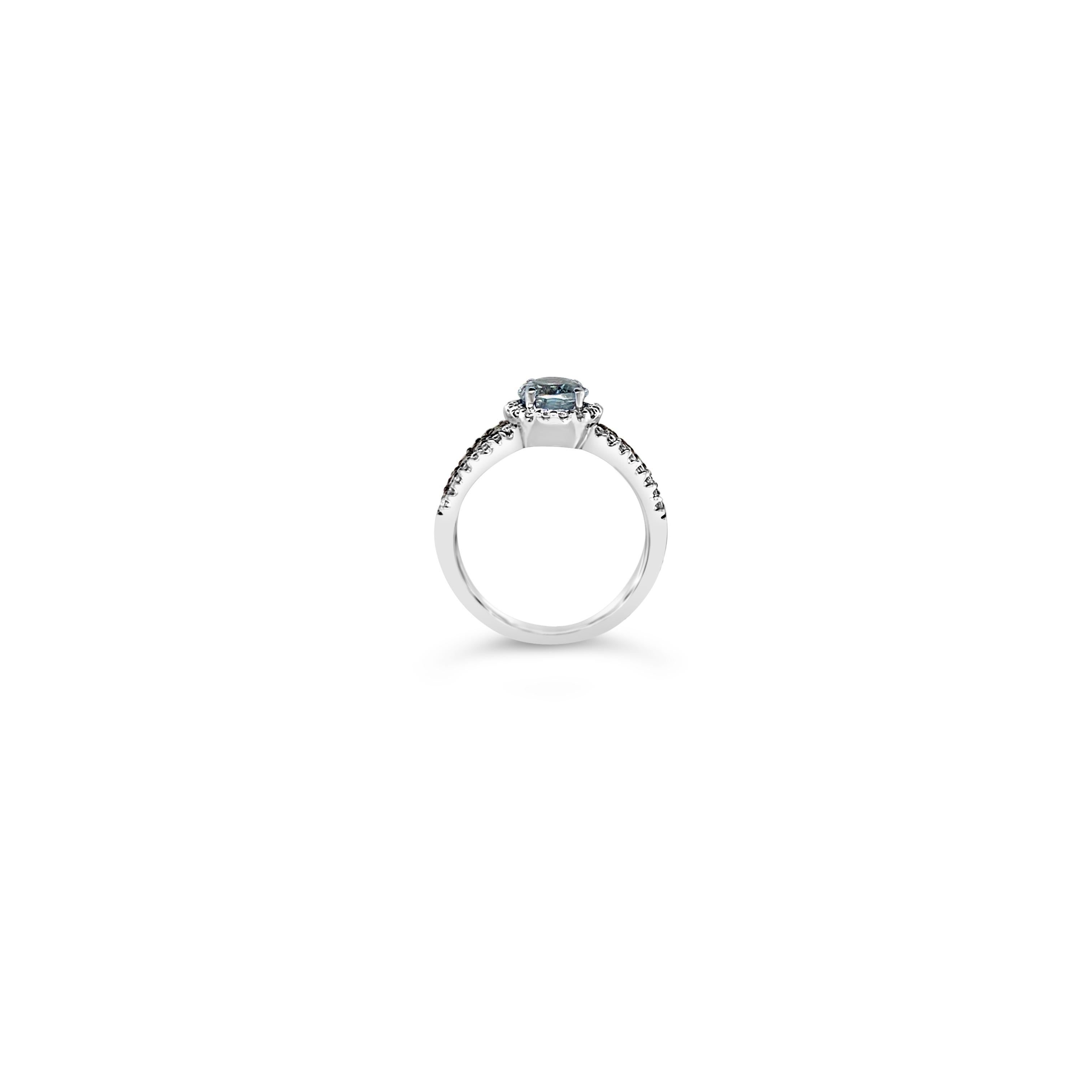 levian aquamarine ring with chocolate diamonds