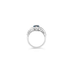 Le Vian Ring Aquamarine White Diamonds Chocolate Diamonds 14 Karat Vanilla Gold
