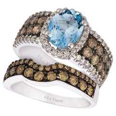 LeVian Ring Band Chocolate Diamond in 14K White Gold 2/3cts