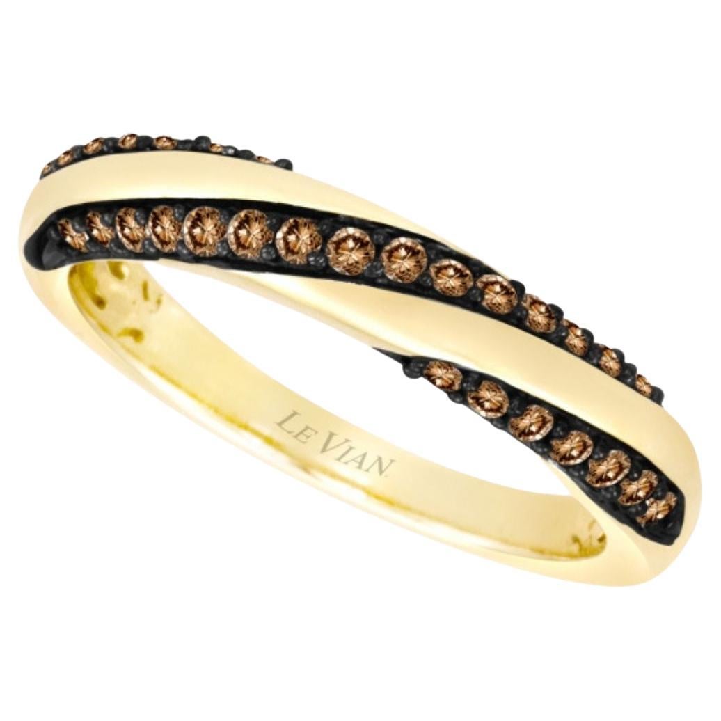 Levian Ring Band Chocolate Diamond in 14K Yellow Gold 1 4Cts