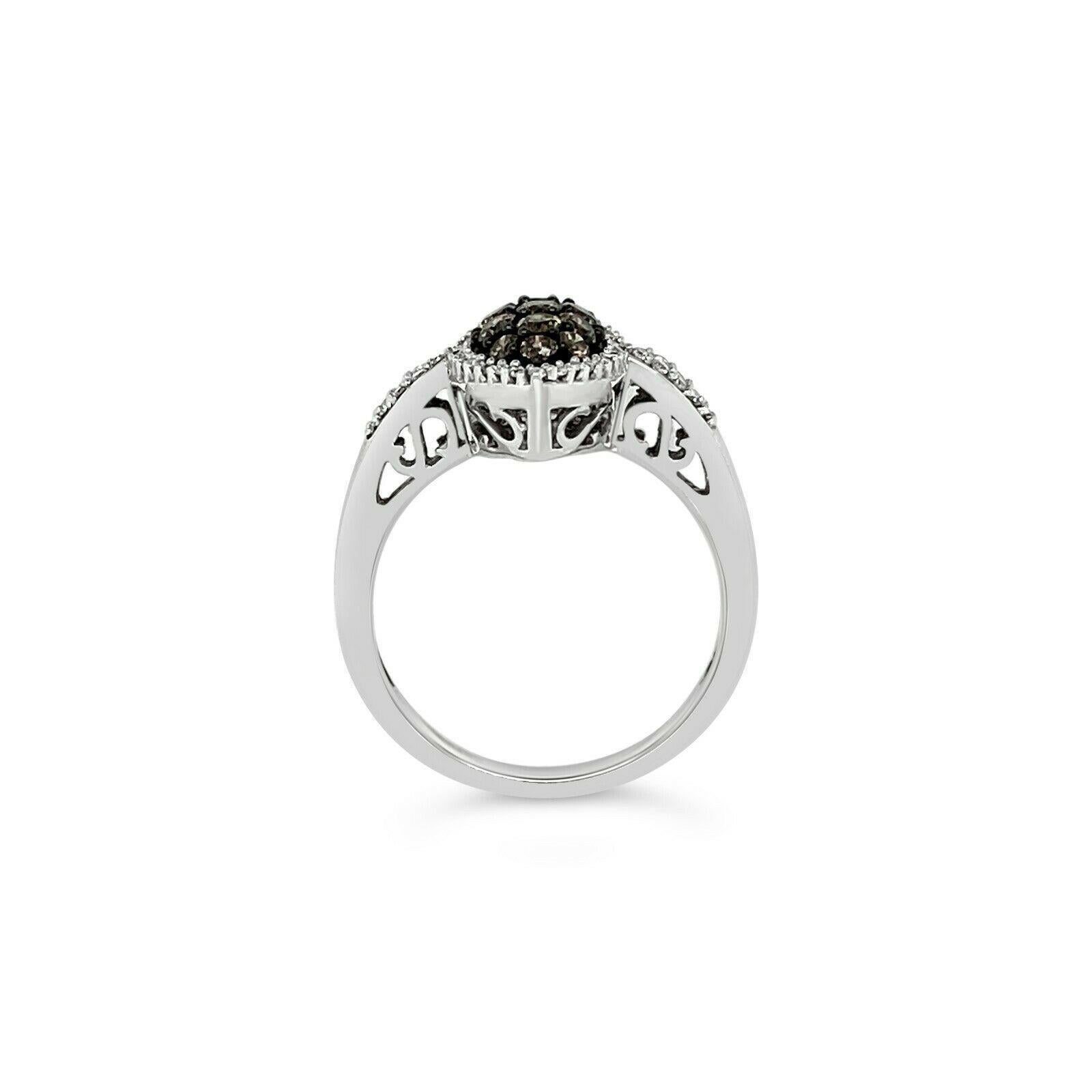 LeVian Ring featuring Chocolate Diamonds Vanilla Diamonds set in 14K White Gold