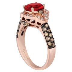 Levian Ring Neon Opal Chocolate White Diamond in 14K Rose Gold