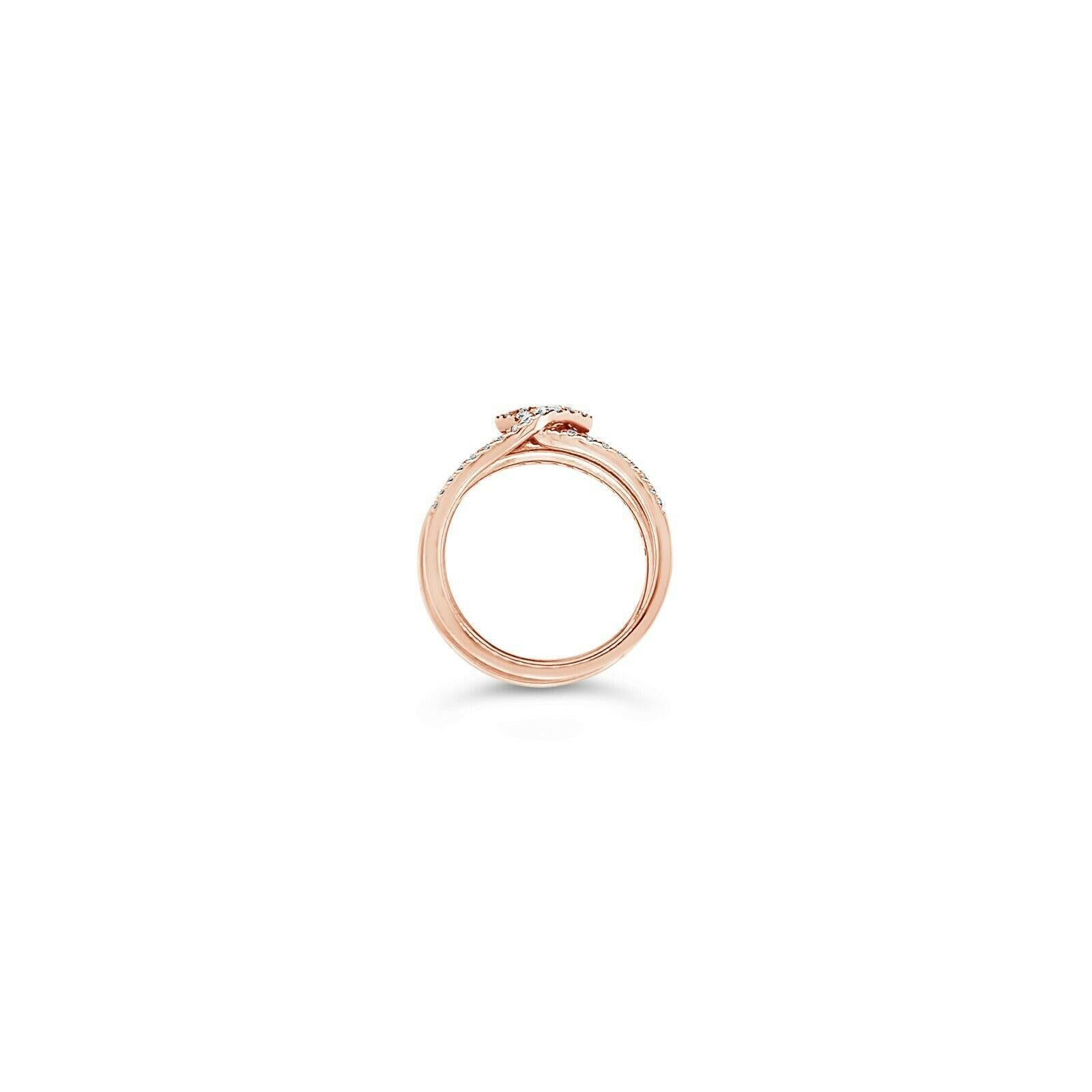  LeVian® Ring Pink Sapphire Vanilla Diamonds® 14K Strawberry Gold®