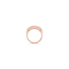 LeVian Ring, Pink Sapphire and White Diamonds Set in 14 Karat Rose Gold