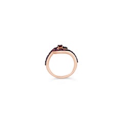 LeVian Ring Rhodolite Sapphire Tanzanite Pink Sapphire Amethyst 14K Rose Gold
