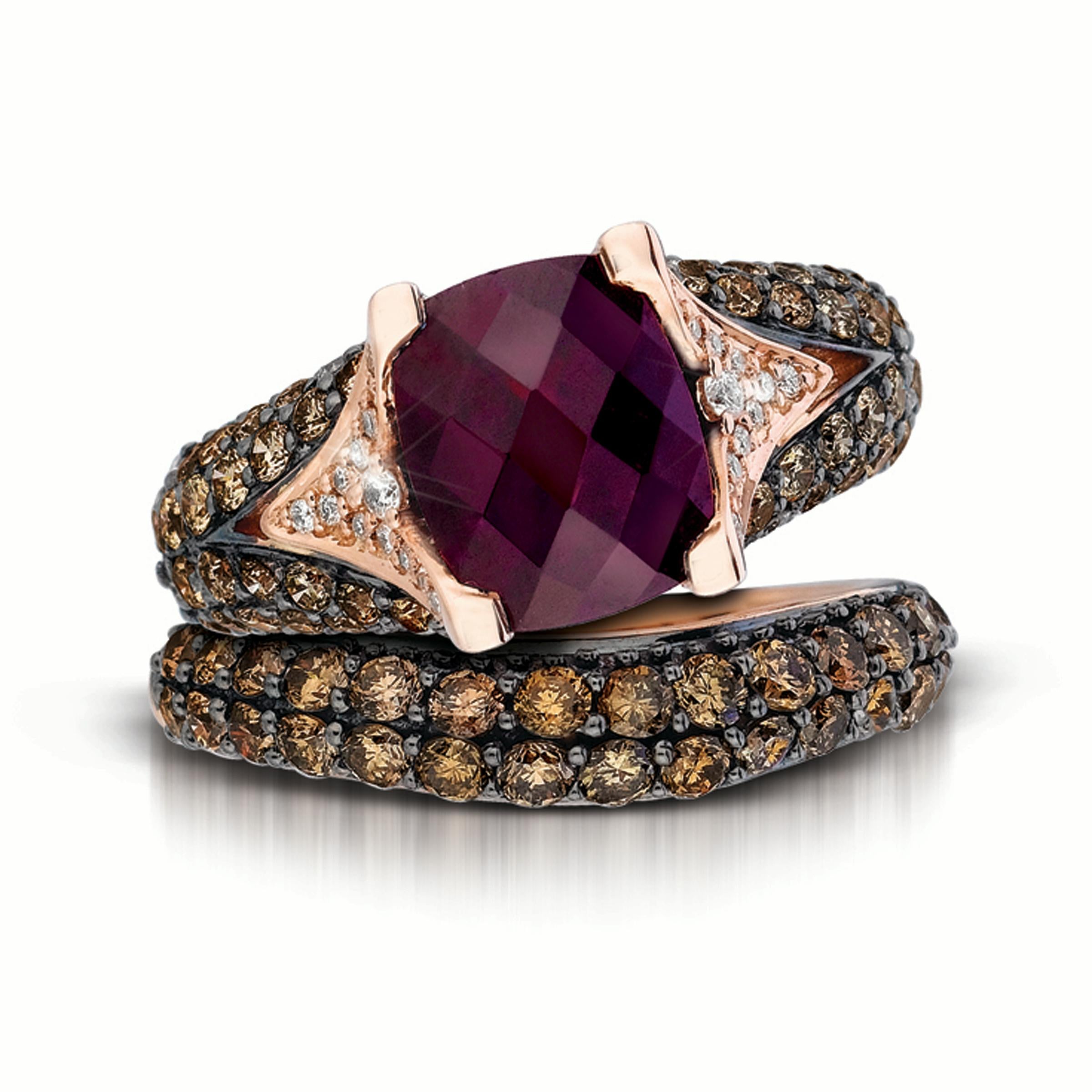 levian rhodolite ring