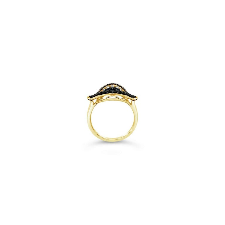 LeVian Ring Sapphire Black Diamond Nude Diamond Chocolate Diamond 14K