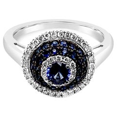 Le Vian Ring Vanilla Diamonds Blueberry Sapphire 14K Vanilla Gold