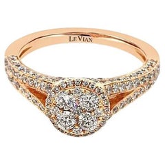 Ring aus 14 Karat Roségold mit weißen Diamanten von Le Vian