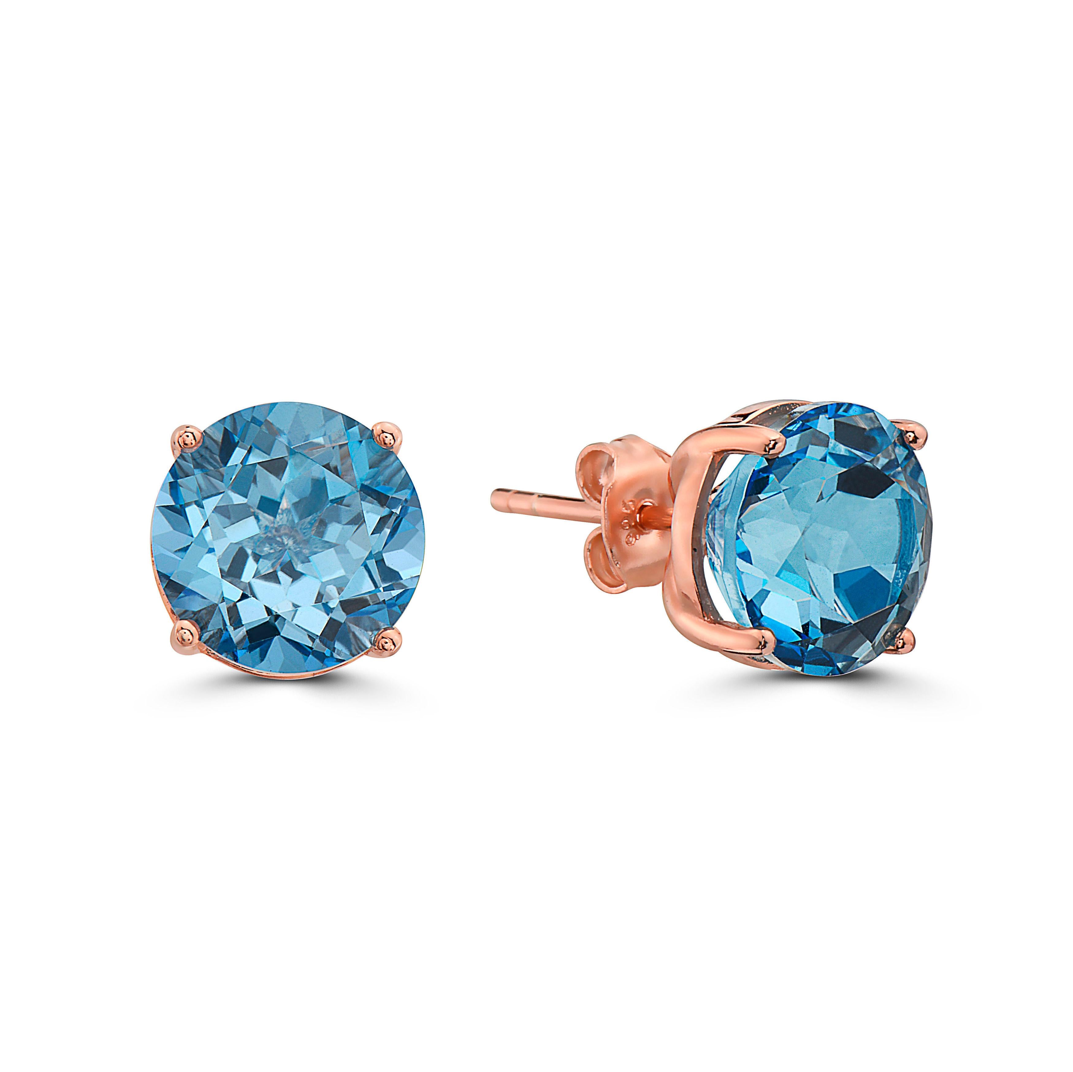 levian blue topaz earrings