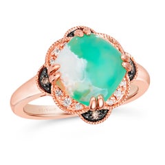 Levian Rose Gold Plated Silver Natural Aquraprase Topaz Cocktail Ring
