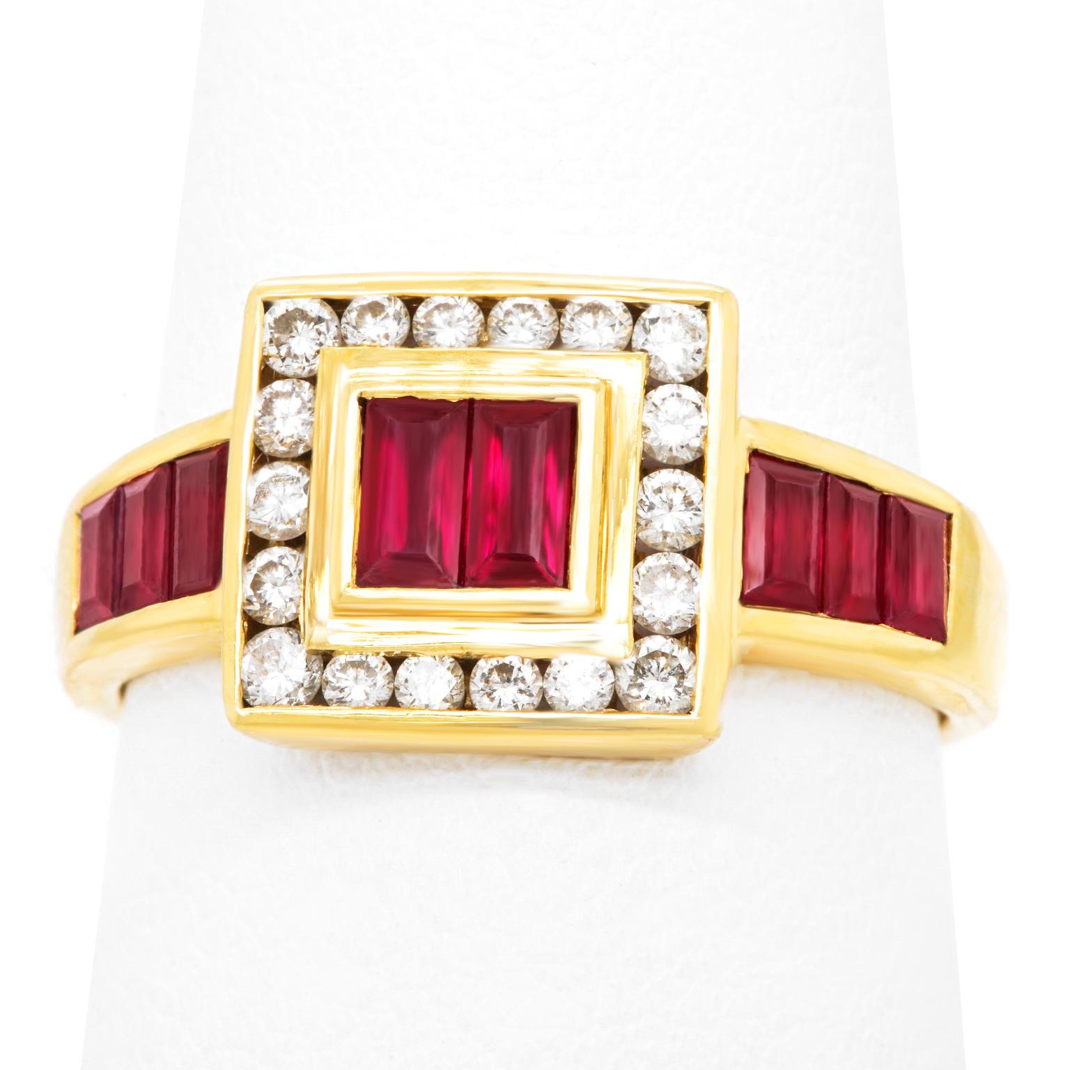 LeVian Ruby and Diamond Ring 2