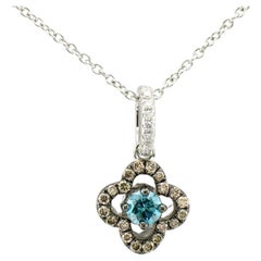 Levian White Diamond Pendant in 14K White Gold