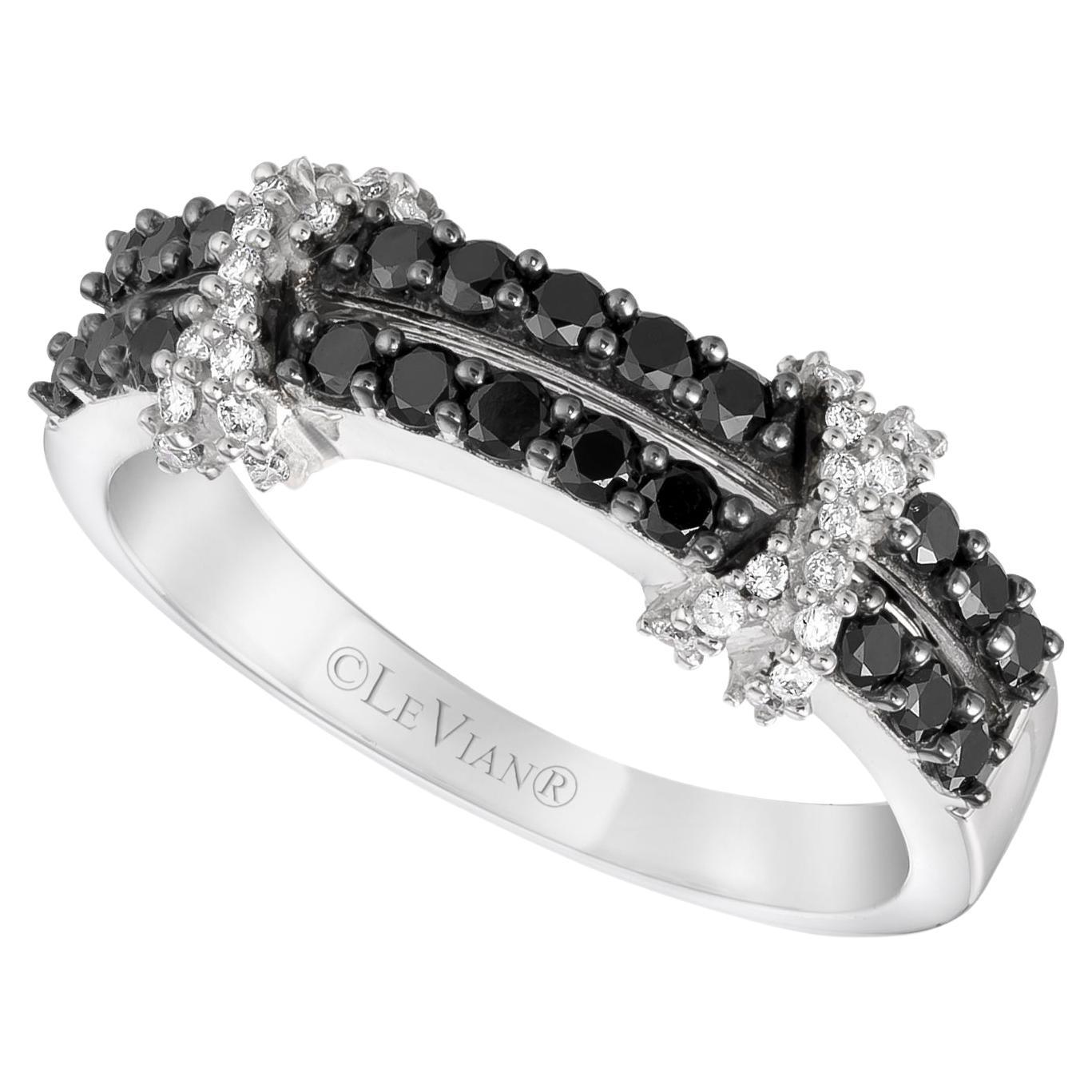 Levian White Diamond Ring in 14K White Gold For Sale