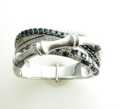 Levian White Diamond Ring In 14K White Gold Size 7