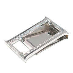Leviev White Gold Baguette Cut Diamond Money Clip