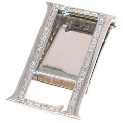 Leviev White Gold Baguette Cut Diamond Money Clip