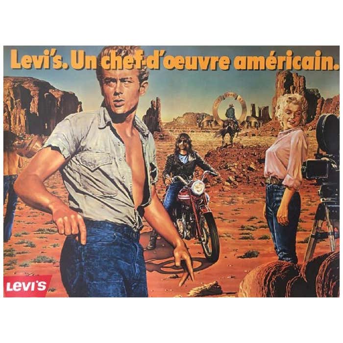 Levi's, an American Masterpiece Original Vintage Poster at 1stDibs ...