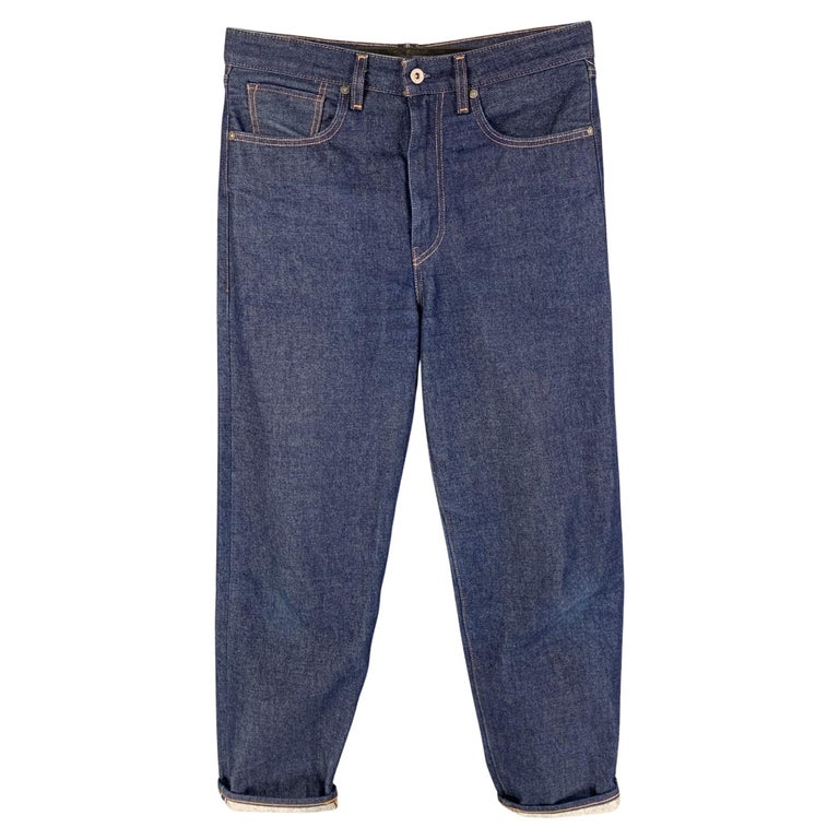 LEVI'S MADE and CRAFTED Size 32 Indigo Contrast Stitch Cotton High ...