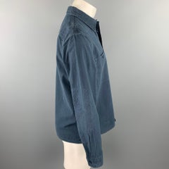 Chemise à manches longues en coton bleu marine avec broderies, collection « MADE & CRAFTED » de LEVI'S, taille M