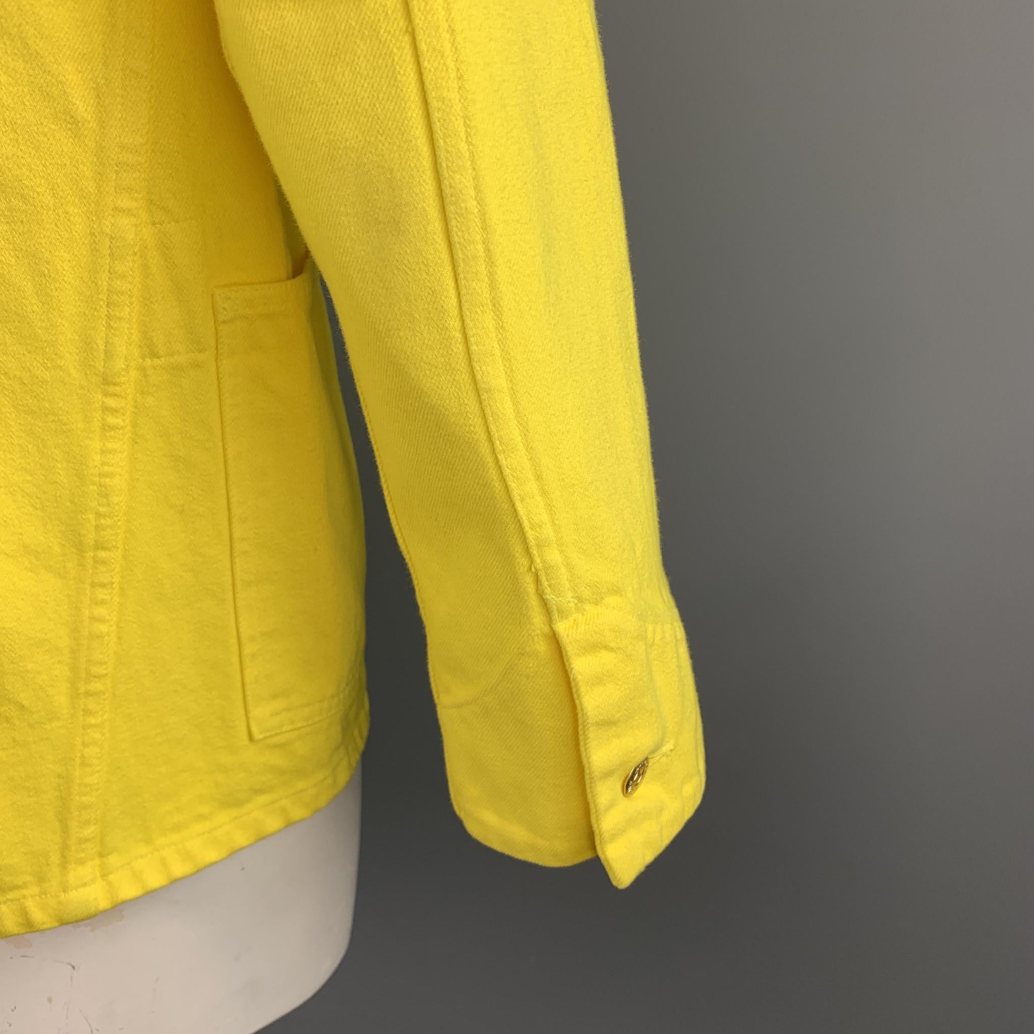 yellow worker jacket