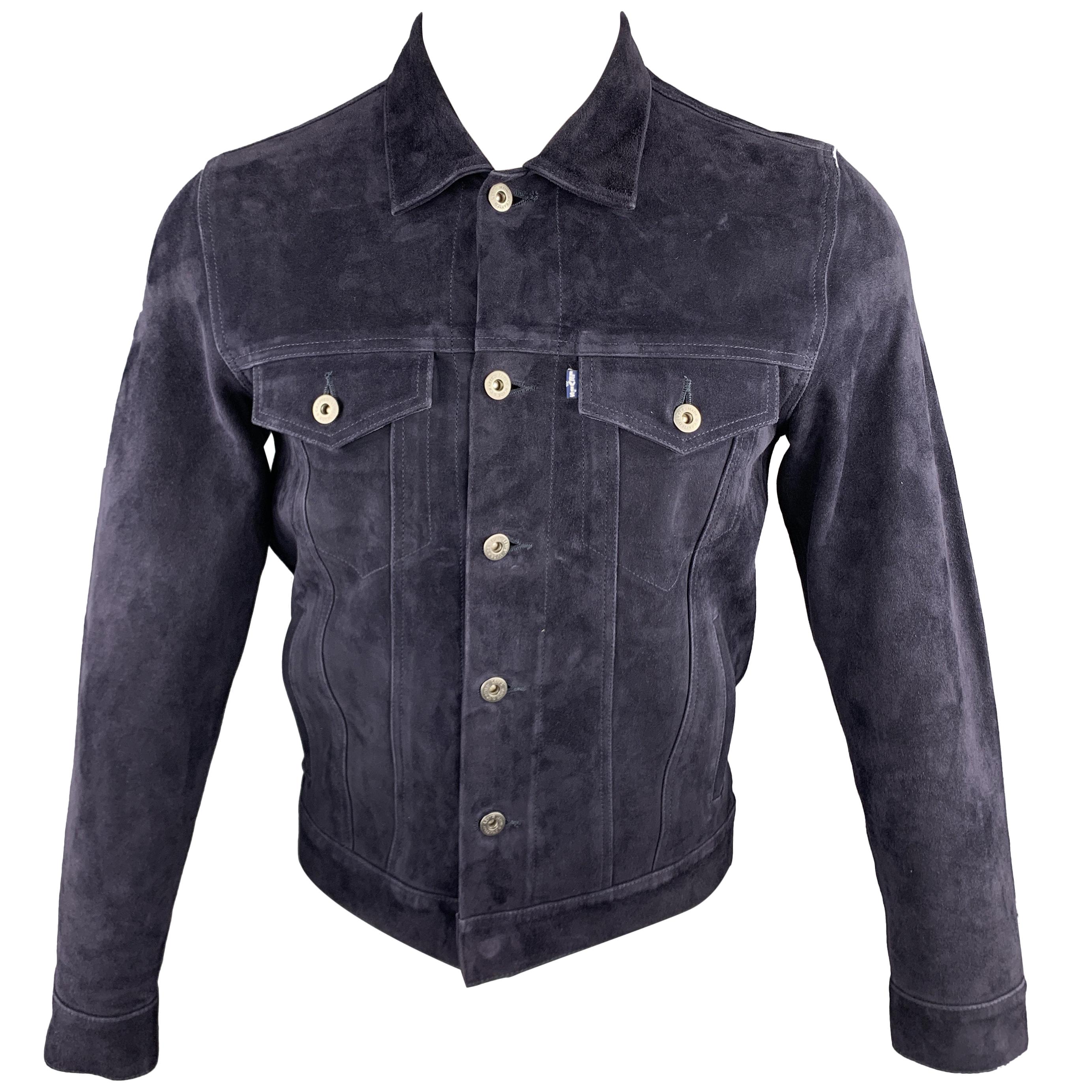 LEVI'S MADE & CRAFTED Size S Navy Trucker Jacket