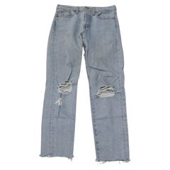 Levi's Medium Wash Jeans in Light Blue Cotton Denim