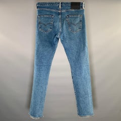 Jeans Levi's taglia 30, blu navy, in cotone, dal taglio dritto