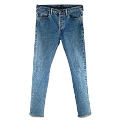 Jeans Levi's taglia 30, blu navy, in cotone, dal taglio dritto