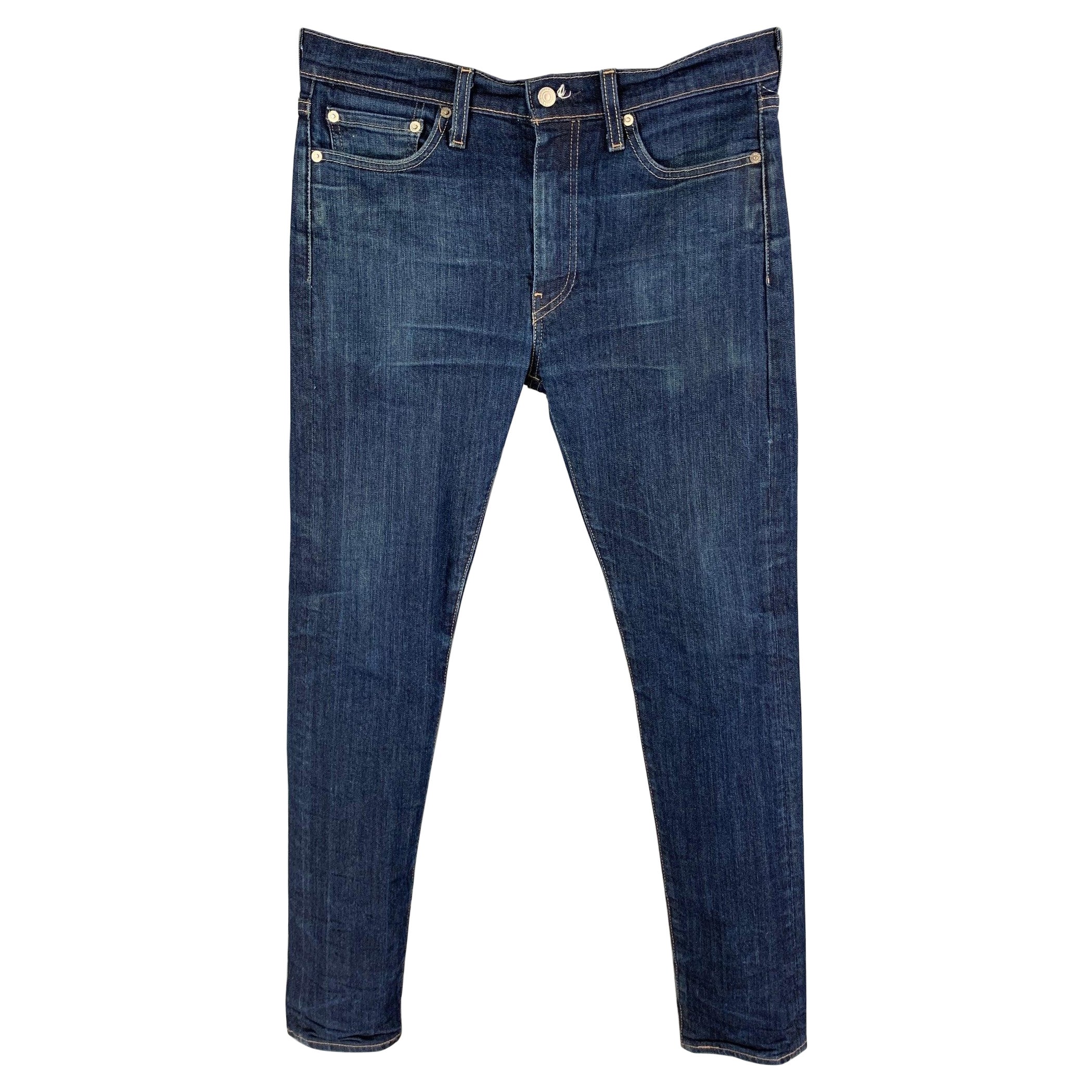 Levi's Jeans slim in cotone lavato blu taglia 33