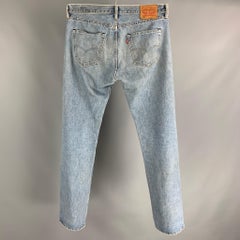 Levi's Taglia 34 Jeans Wash Denim Blu chiaro