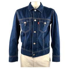 LEVI'S Dagger-Jacke, Größe L, marineblau meliert, Baumwolle/Polyester