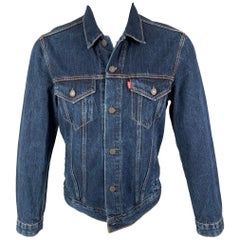 LEVI'S Size M Blue Cotton Trucker Jacket