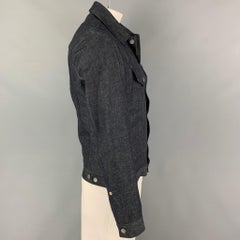LEVI'S Chaqueta vaquera azul índigo damasco talla M