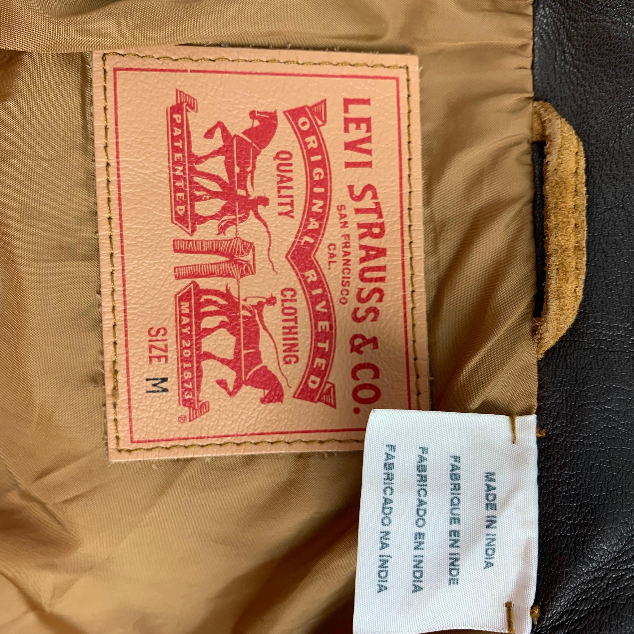 Men's LEVI'S Size M Tan Suede Trucker Jacket
